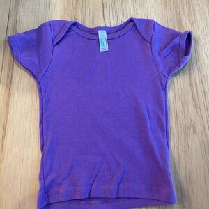American Apparel Kids Purple Short Sleeve Tee